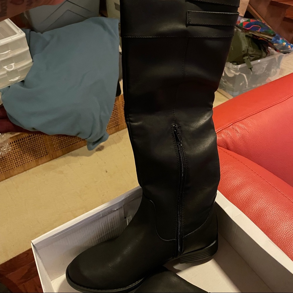 Steve Madden Hansin black knee high boots